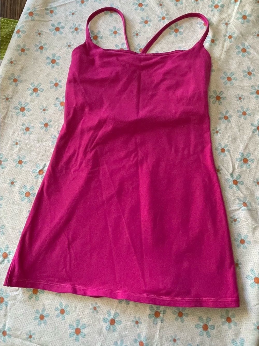 Lululemon Pink Spaghetti Strap Yoga Tank Top